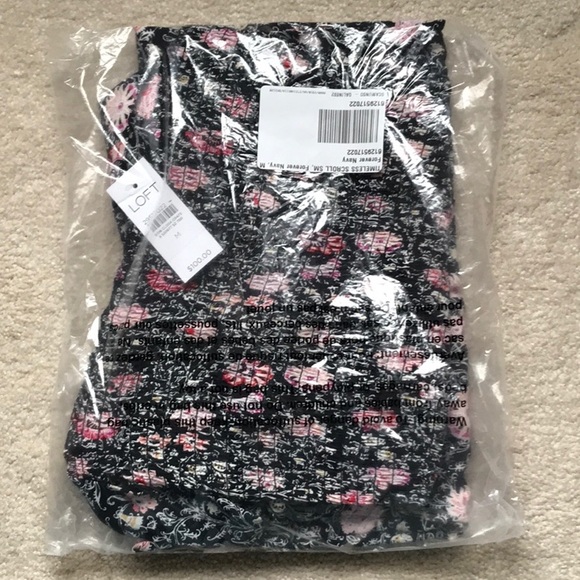 LOFT Floral Smocked Jumpsuit - Picture 4 of 5